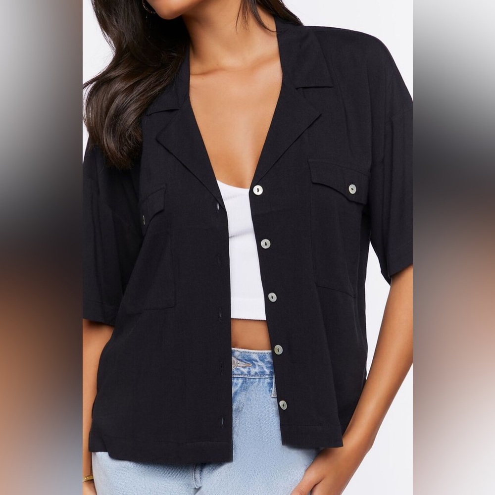 Boxy Button Down Shirt - Picture 3 of 6